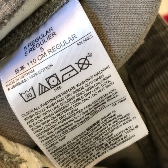 GAPKIDS 5 STRAIGHT LEG CORDUROY PANTS & LS TEE - Picture 6 of 8